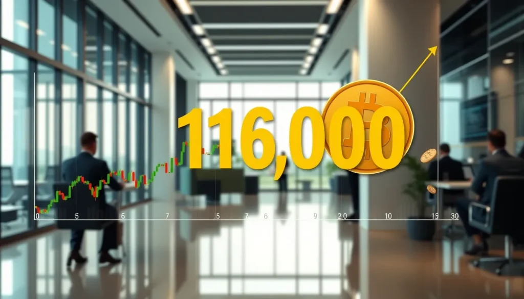 Imagen relacionada con Bitcoin récord 116000 dólares