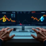 Imagen relacionada con Bitcoin en tiempo real precio y Ether movimiento