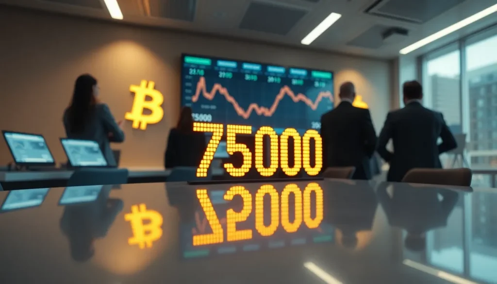 Imagen relacionada con Bitcoin precio máximo histórico 75000