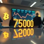 Imagen relacionada con Bitcoin precio máximo histórico 75000