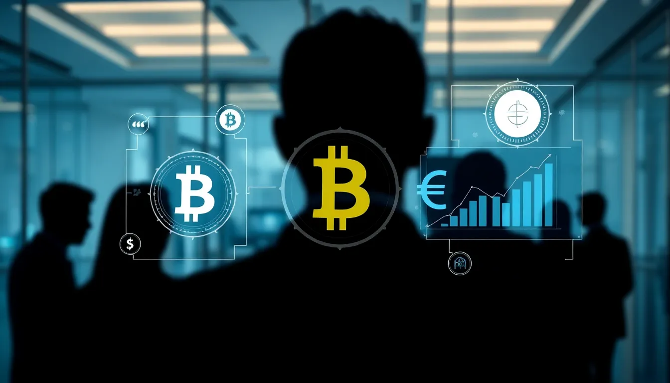 Imagen relacionada con bancos y criptomonedas