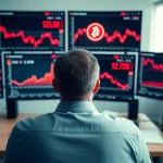 Imagen relacionada con Bitcoin cayendo 77000 dólares