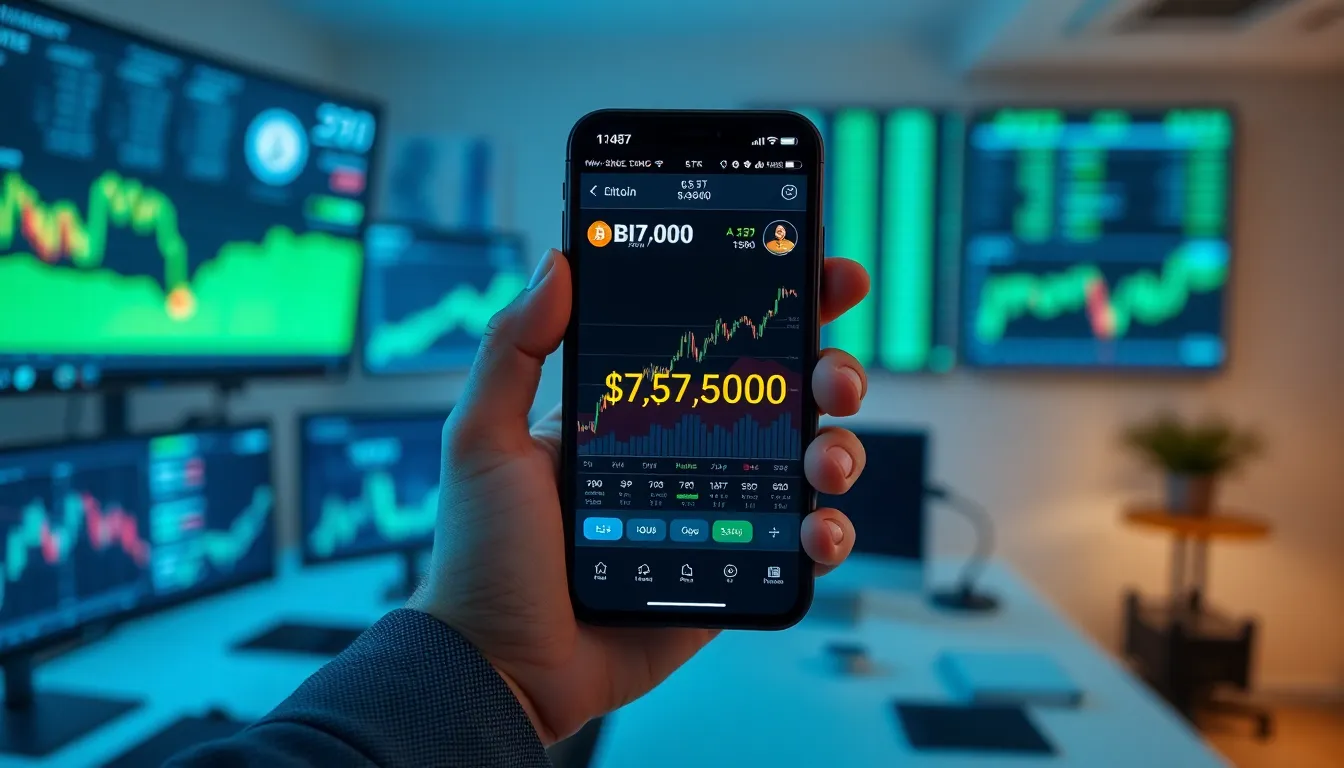 Imagen relacionada con Bitcoin estable $77000